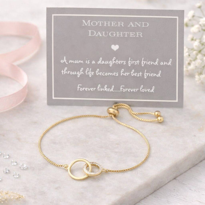 Mother And Daughter Links Drawstring Bracelet