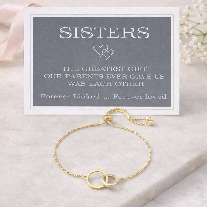Sisters Linked Drawstring Bracelet
