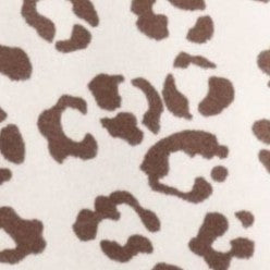 Cream Leopard Print Cozy Winter Scarf