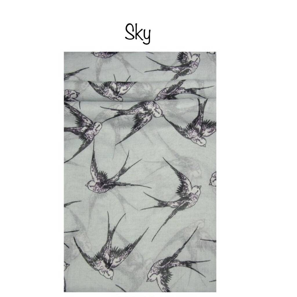 Swallow Print Scarf