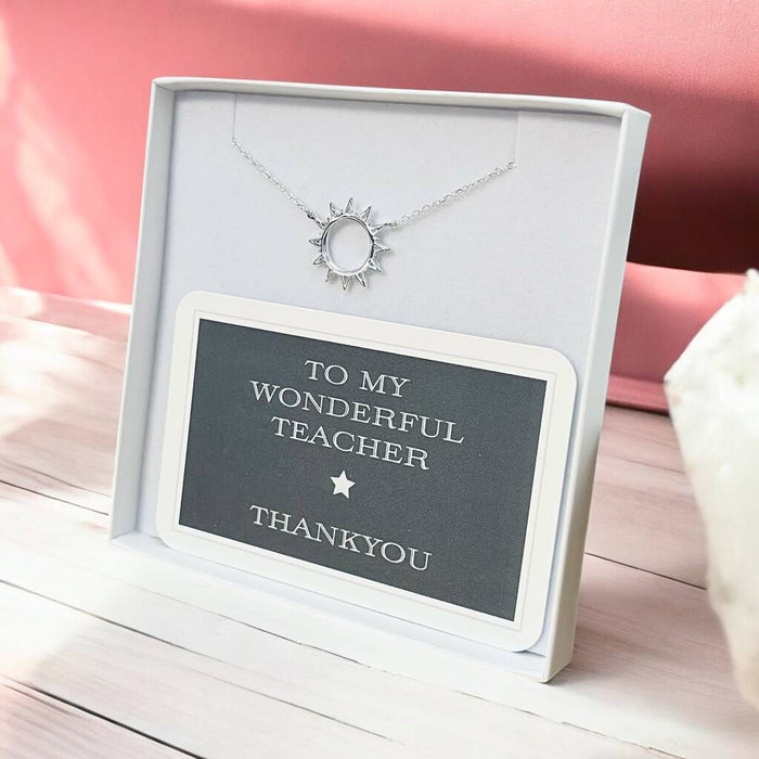 Teacher's Sunshine Pendant Necklace