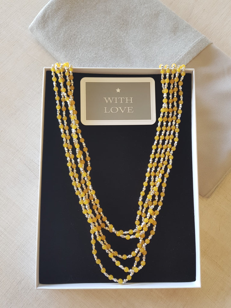 Multi Layer Bead Necklace