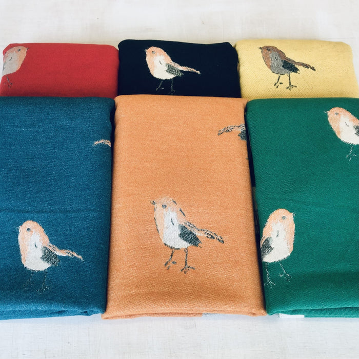 Robin Sketch Blanket Scarf