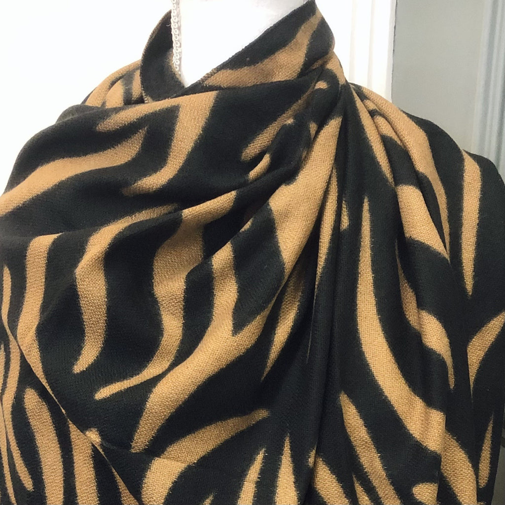 Winter Zebra Print Scarf