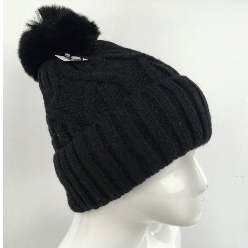 Cable Knit Bobble Hat
