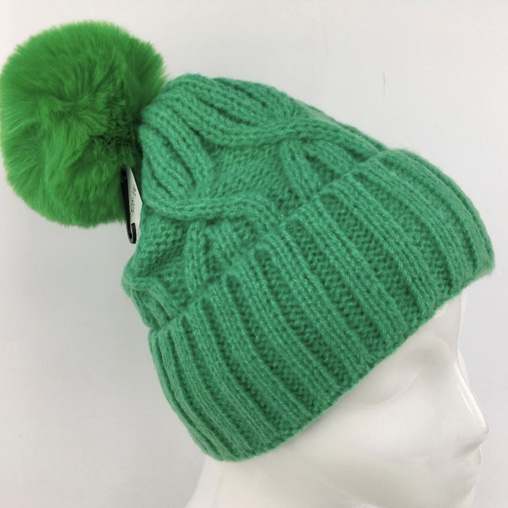 Cable Knit Bobble Hat