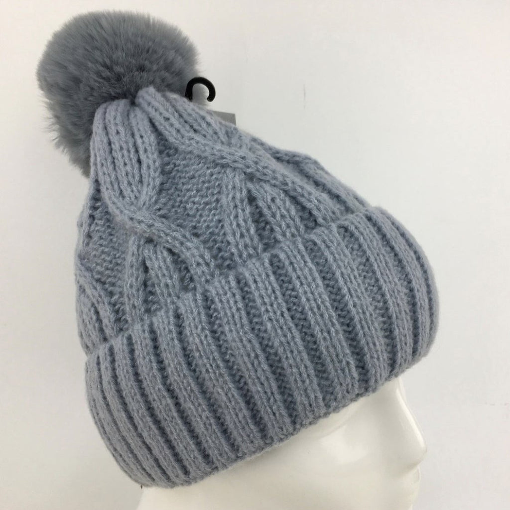 Cable Knit Bobble Hat