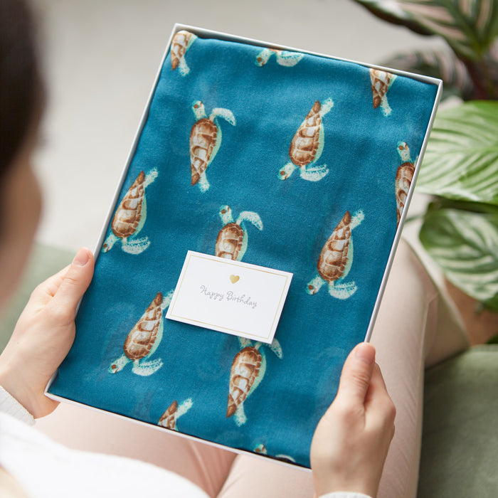 Sea Turtle Print Scarf