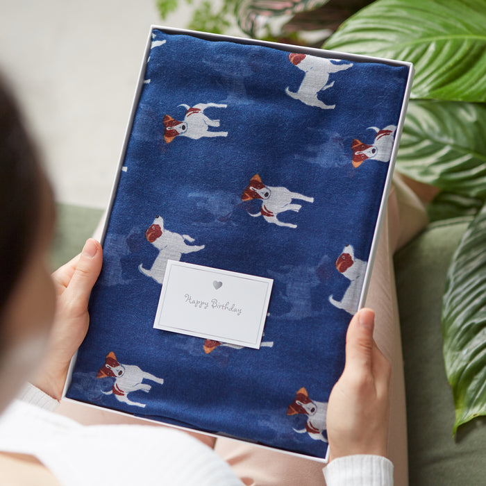Jack Russell Print Scarf