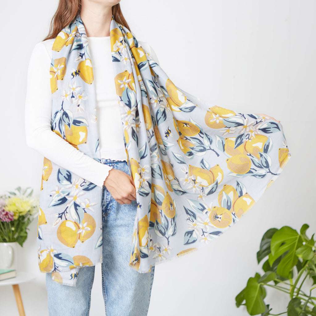 Lemon Tree Print Scarf