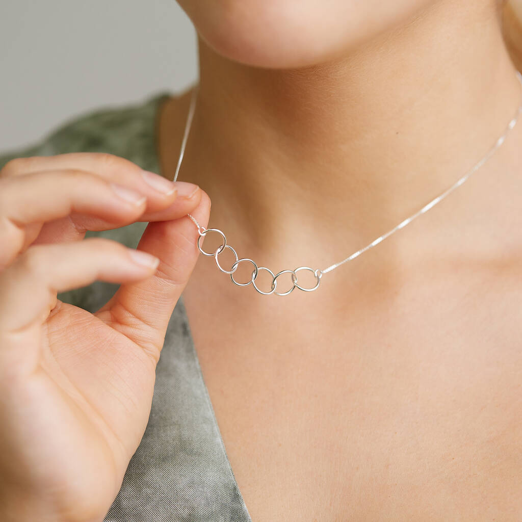 60th Birthday Rings Necklace
