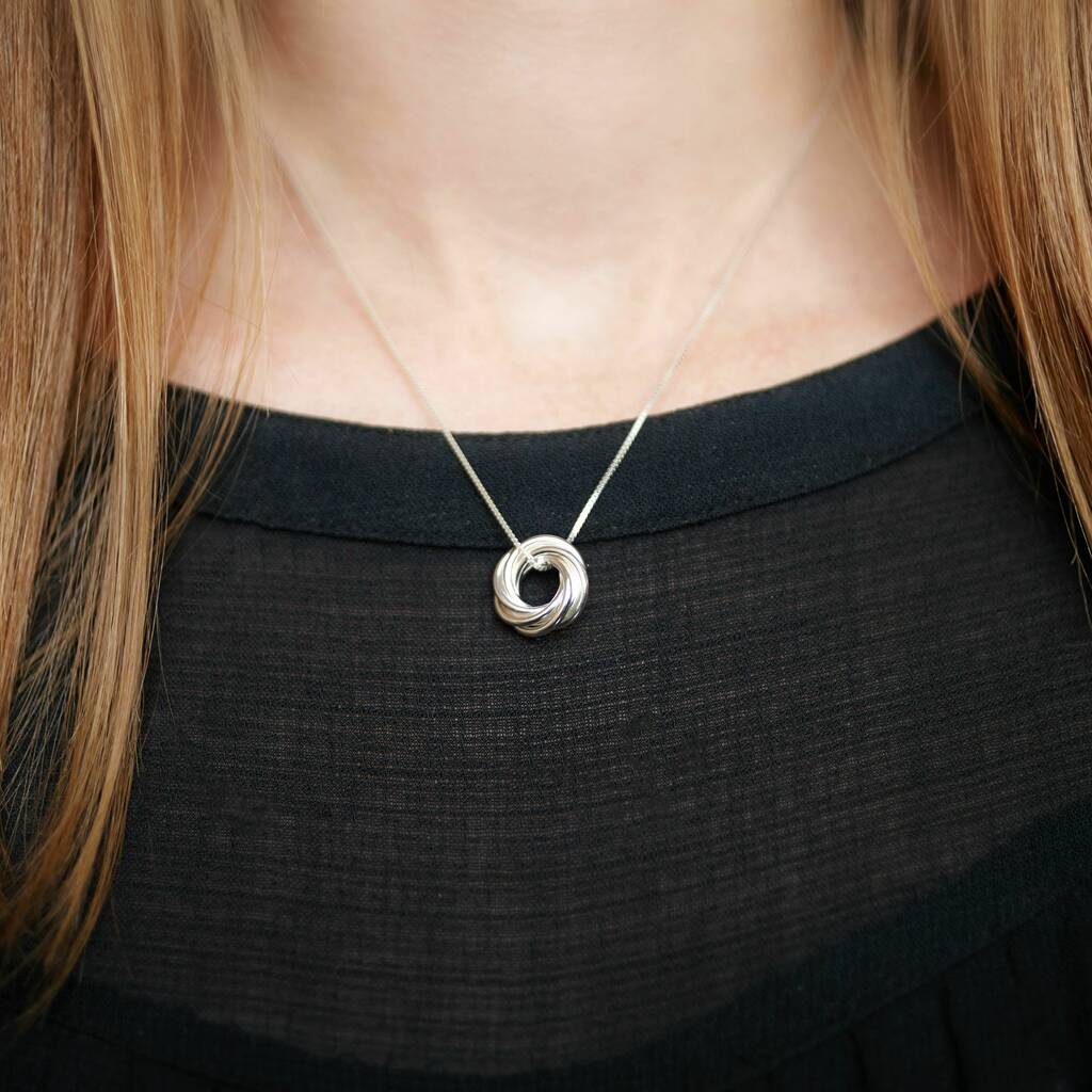 60th Birthday Sterling Silver Ring Necklace