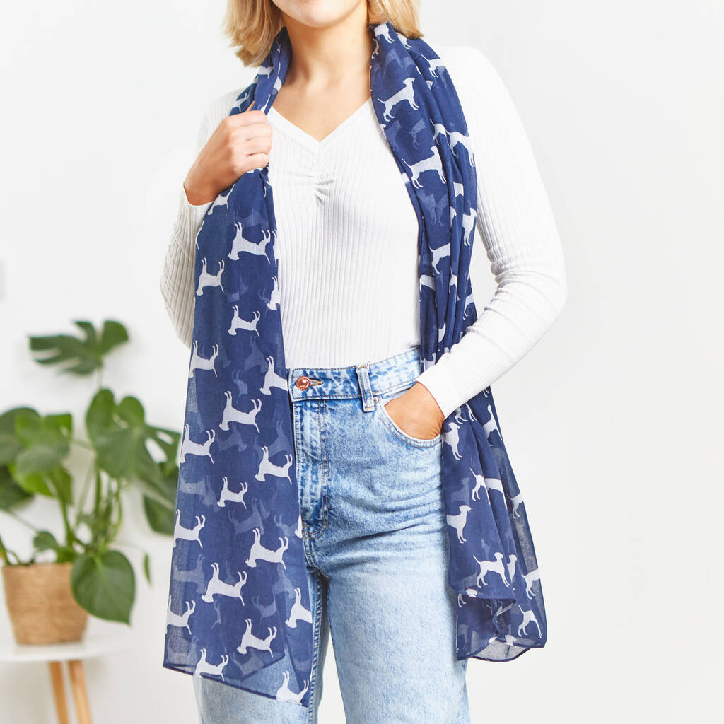 Dog Print Scarf