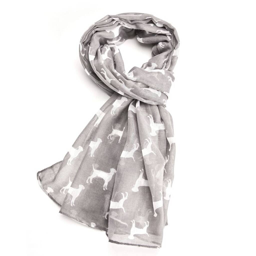 Dog Print Scarf