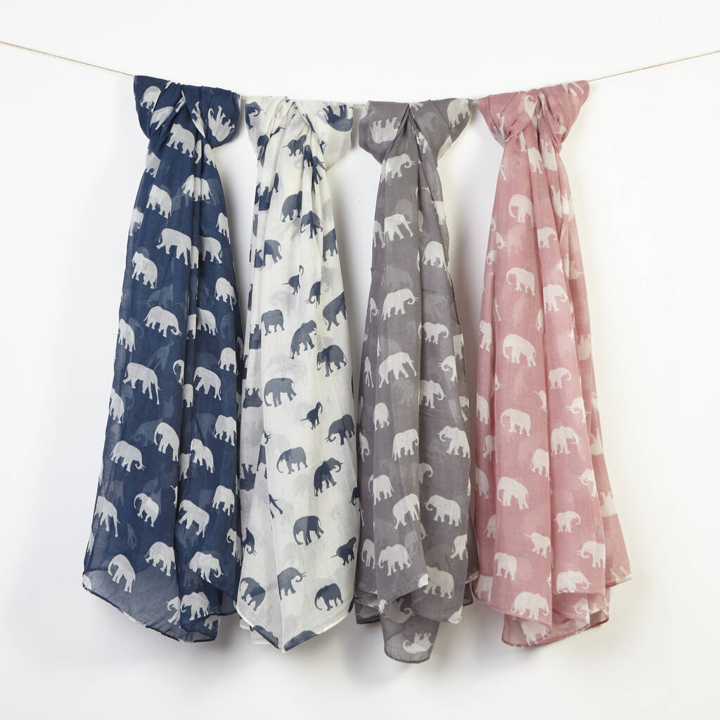 Elephant Print Scarf