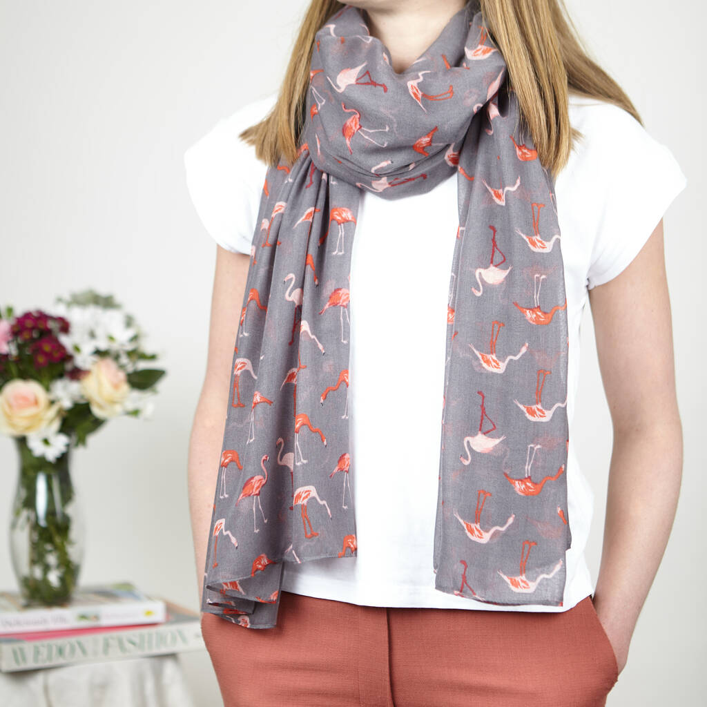 Flamingo Sketch Scarf