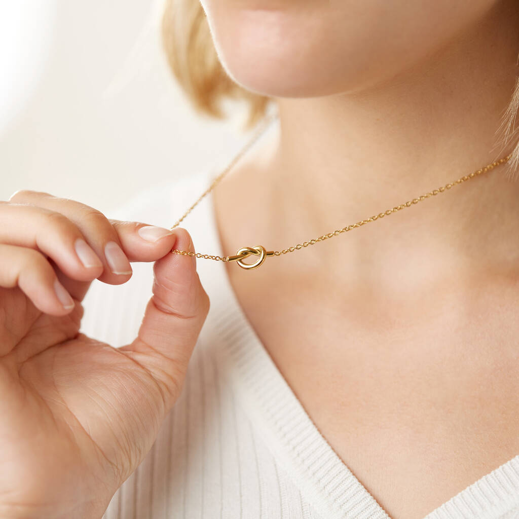 Gold Knot Of Friendship Necklace
