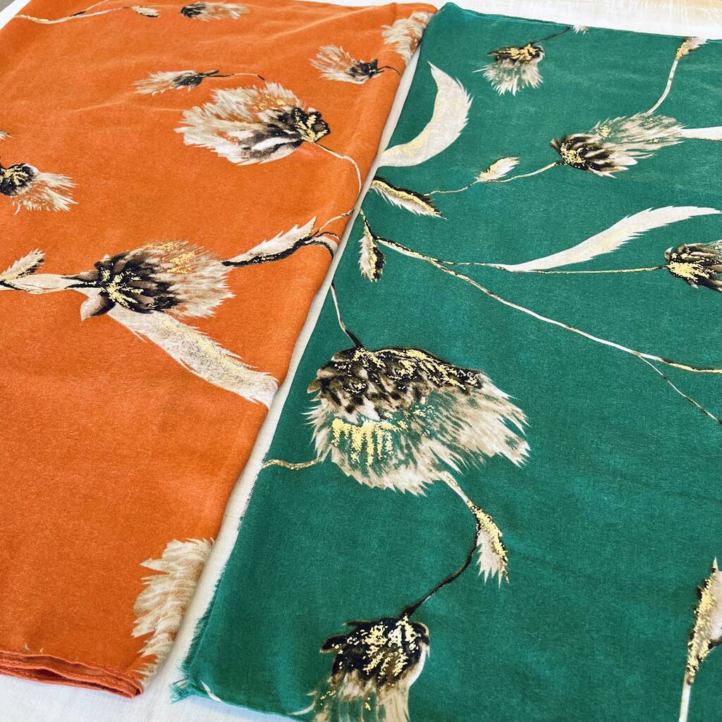Mothers Day Golden Thistle Scarf