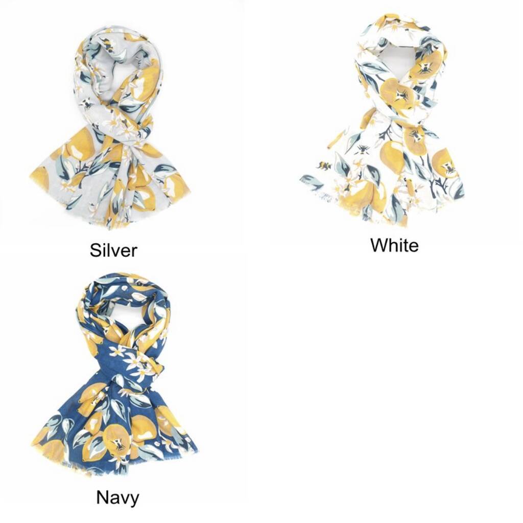 Lemon Tree Print Scarf