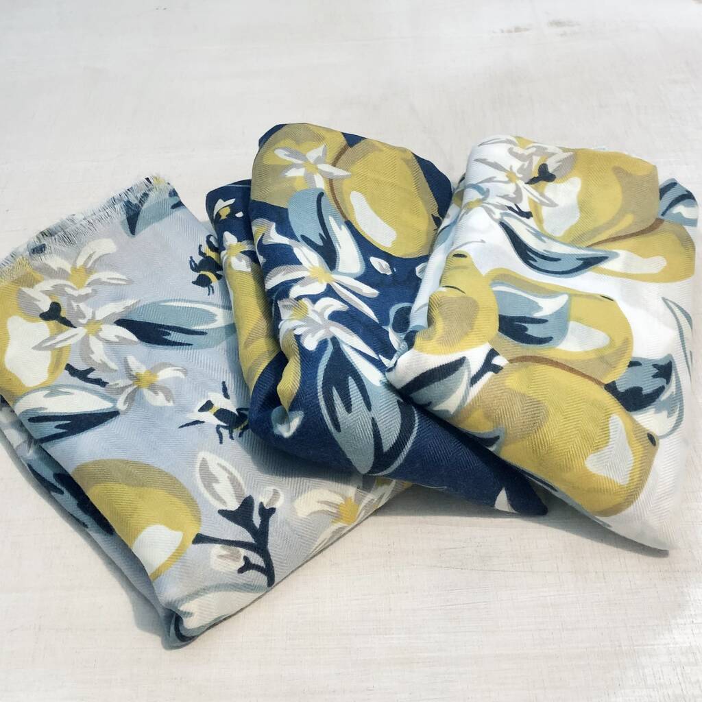 Lemon Tree Print Scarf