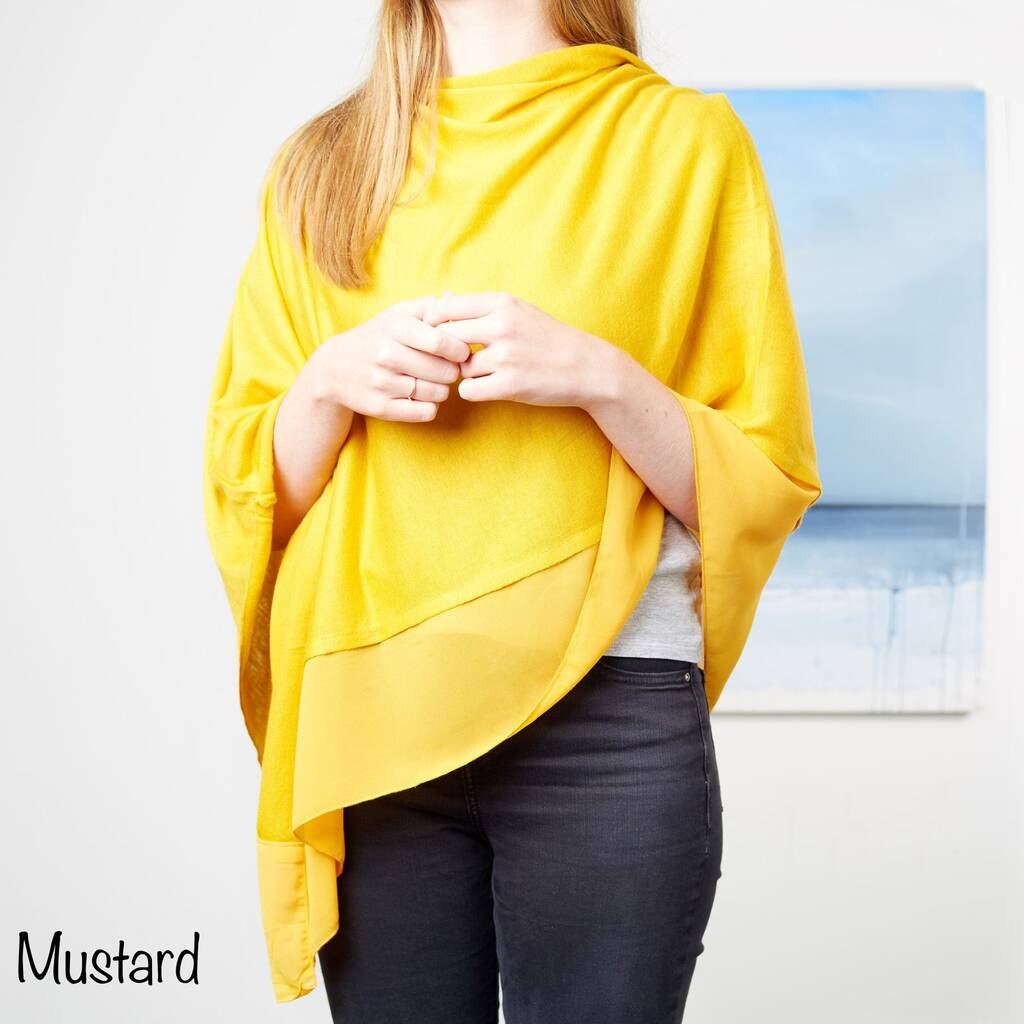 Light Weight Wool Mix Poncho