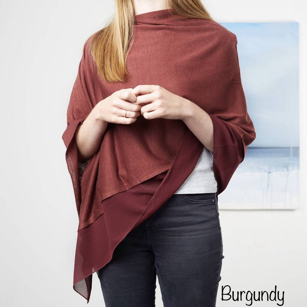 Light Weight Wool Mix Poncho