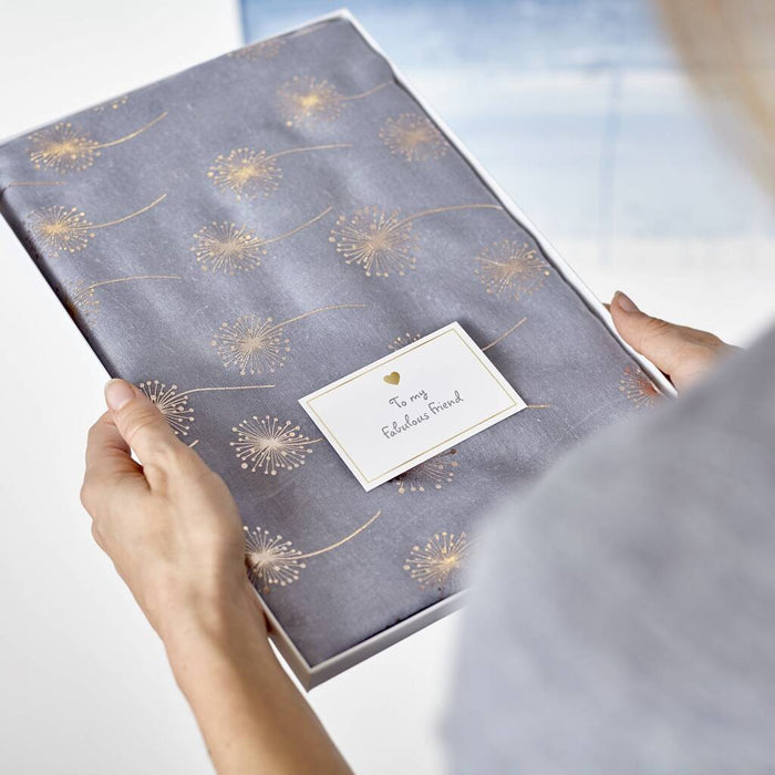 Metallic Dandelion Cotton Scarf