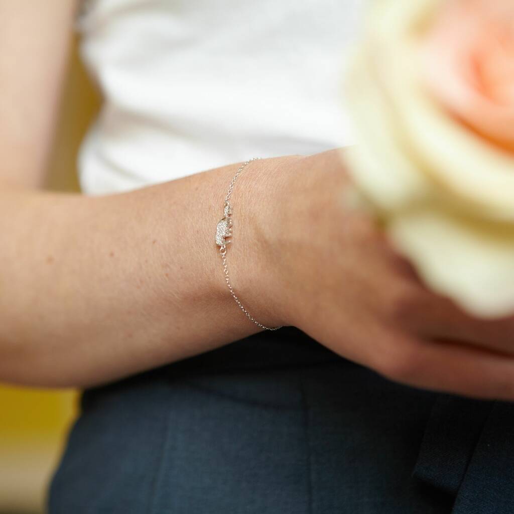 Mother And Daughter Forever Linked Elephant Bracelet