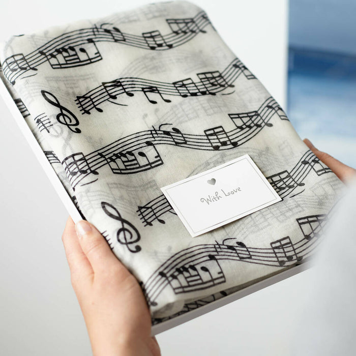 Music Print Scarf