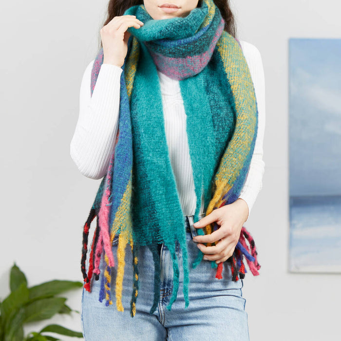 Rainbow Stripes Scarf