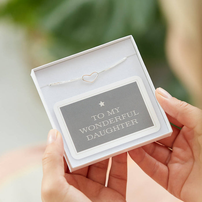 Sterling Silver Love Heart Bracelet
