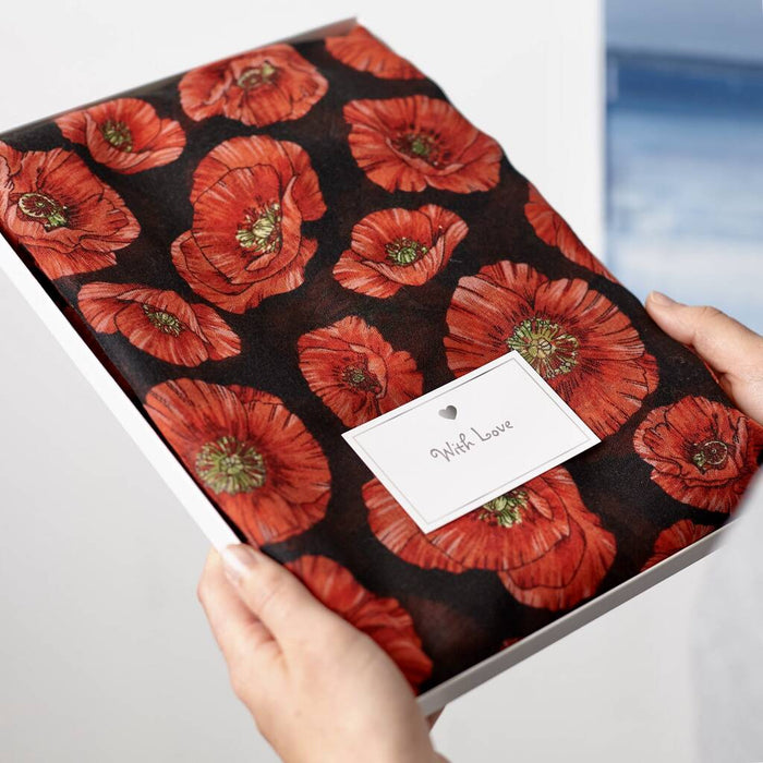Poppy Print Scarf