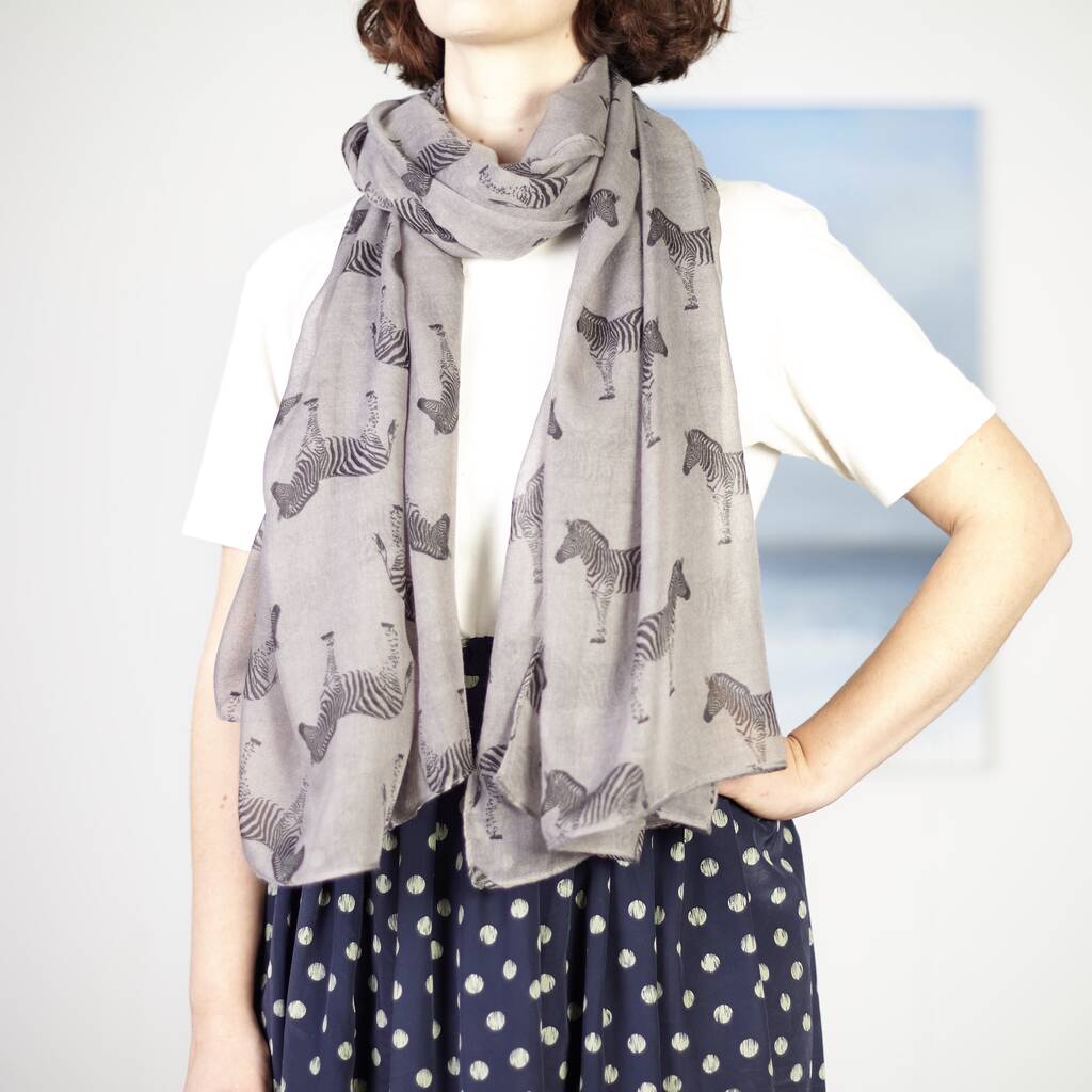 Zebra Sketch Scarf